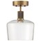 Access Lighting Port Nine Chardonnay, Chardonnay LED SemiFlush, Antique Brushed Brass Finish, Clear Glass 63147LEDD-ABB/CLR - alternate 2